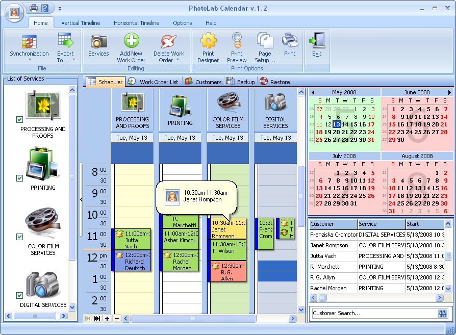 PhotoLab Calendar for Workgroup screenshot