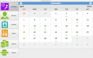 Medical Software For Mac - calendar