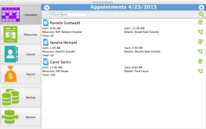 Rental Software for Mac - scheduler