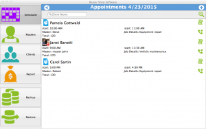 Repair Shop Software for Mac - appointments