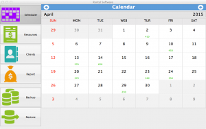 Rental Software for Mac - calendar