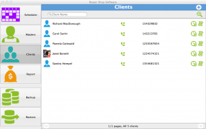 Repair Shop Software for Mac - clients